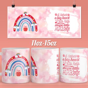 Teacher life mug design for 11 - 15oz mug - Ready to press coffee mug sublimation design Wrap - cricut mug - PNG template Download