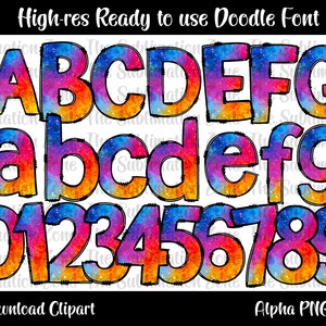 Doodle Alphabet Letters Strawberry PNG Download, 0-9 , a-z, A-Z  Alphabet & numbers sublimation png, Sublimation Alpha Numeric Set Designs
