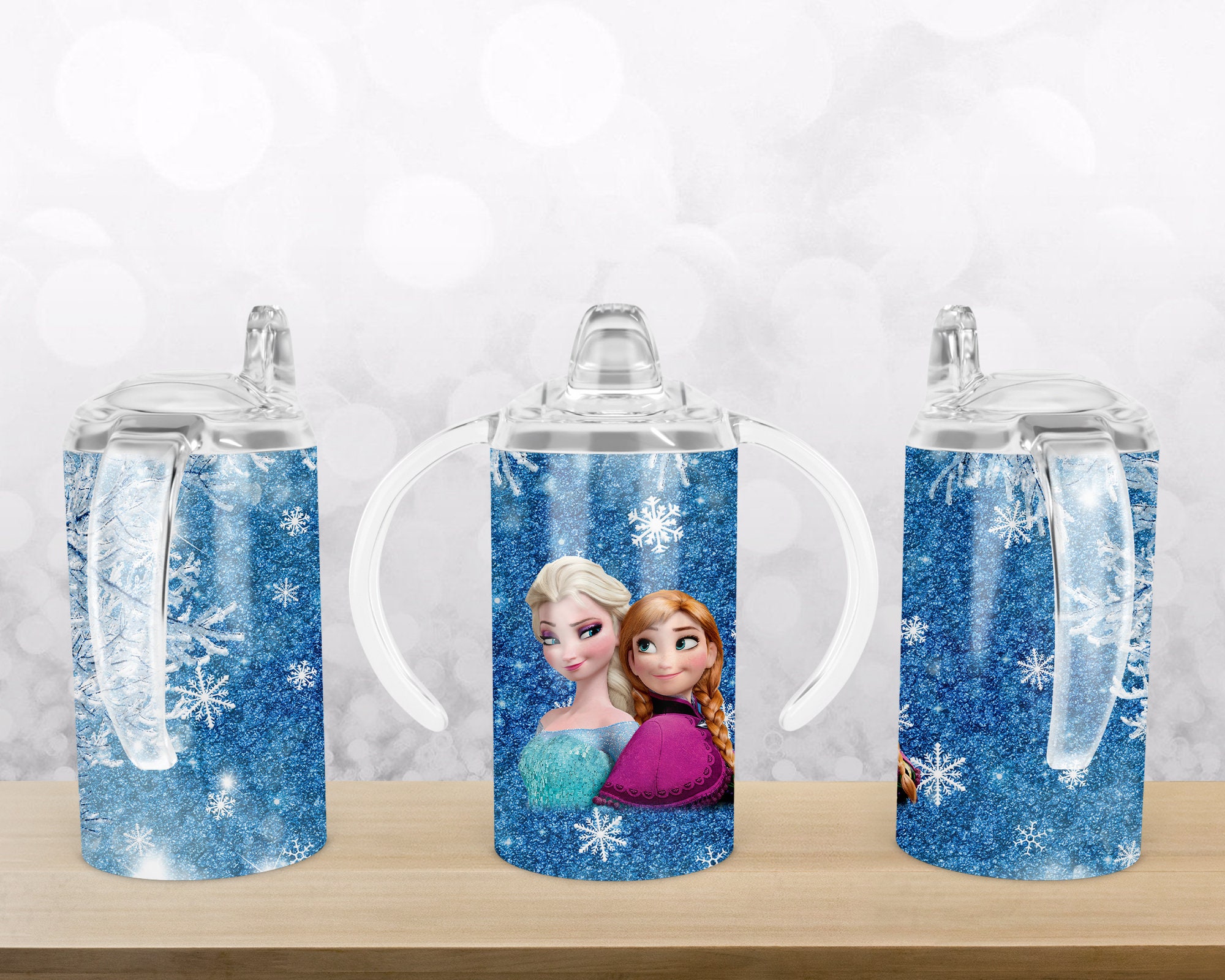 FROZEN ELSA+ANNA FRIEND OLAF SIP STRAW CUP+SIP STRAW CEREAL/SOUP BOWL COMBO-NEW!