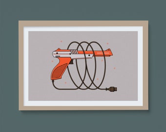 Zapper gun - poster 12x18 in.