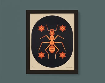 Ant - Screenprint 8x10 in