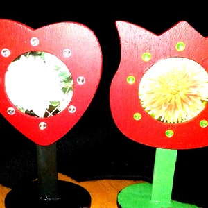 Picture Frame, Tulip Shaped Picture Frame, Heart Shaped Picture Frame, Wood Picture Frame