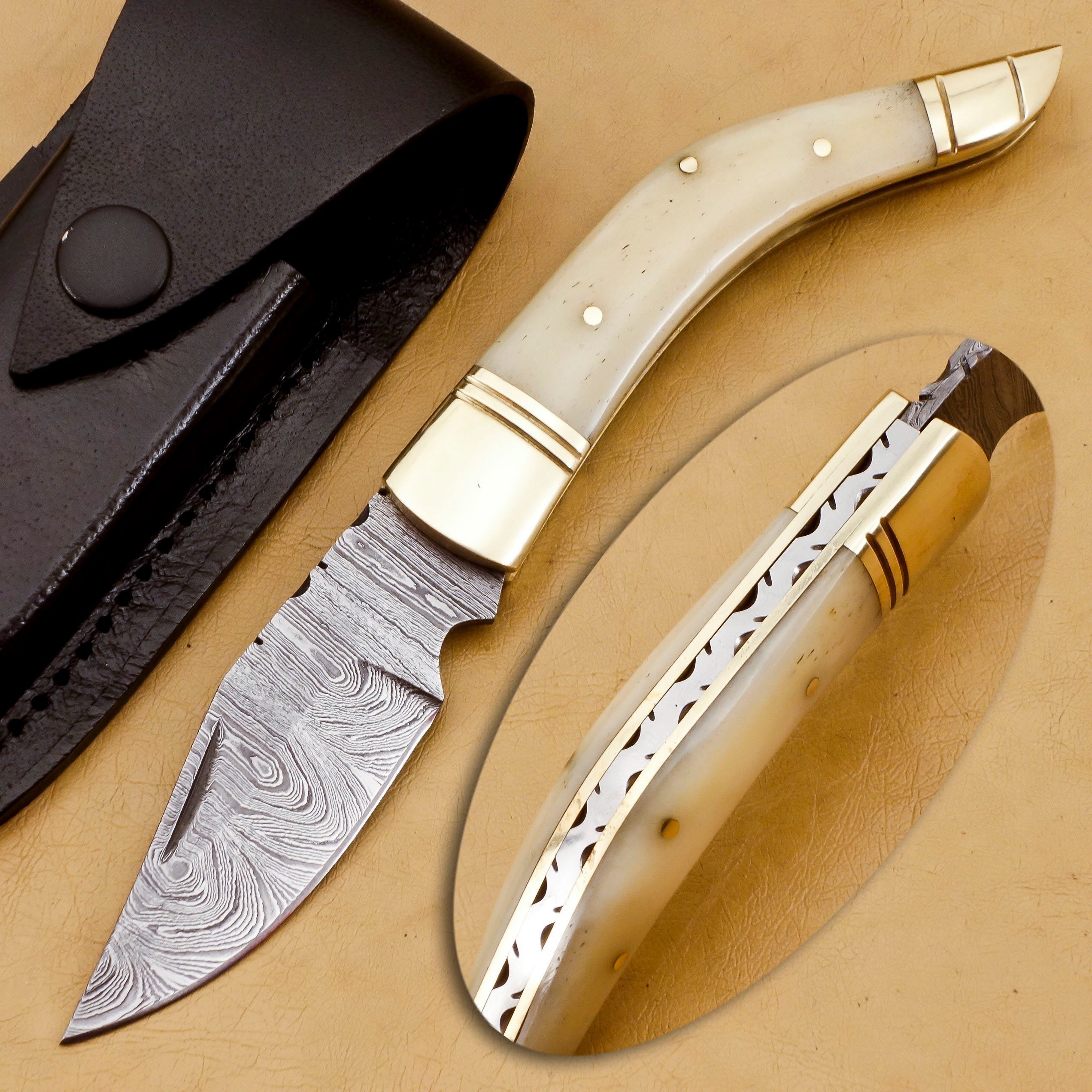 16.5 long custom handmade leather sheath for 10—10.5 blade boeie knife