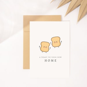 Carte de pendaison de crémaillère, Un toast à votre nouvelle maison, Impression numérique 5x7