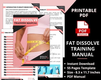 Fat Dissolve Training Manual, Fat Dissolving Manual, Fat Mapping, Fat Dissolving Training, Hyaluron Pen Mapping, Body Sculpting PMU Training