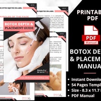 Botox Tutorial Botox Depth and Placement Guide, DIY Botox, Cosmetic Aesthetic Training ...