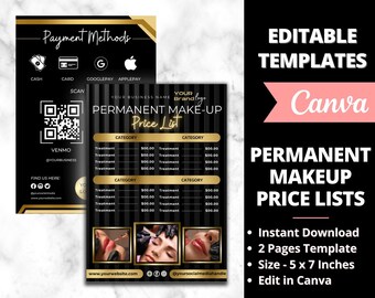 Permanent Makeup Price Lists, Hair Nail Makeup Salon, PMU Artist, PMU Instagram Post, Lip Blush, Brow Tattoo, Microblading, PMU Beauty Brand