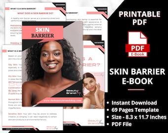 Hautbarriere E-Book, Gesunde Hautbarriere, Schönheitsschulungs-Ressource, Slugging Skin, Hautpflege-Routine E-Book, Hautnährstoff, Hautpflegeprodukt