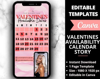 Valentines Flyer Story, DIY Flyer Template Design, Hair Flyer, Booking Flyer, Appointment Flyer,Sale Flyer,Lash Flyer,Premade Editable Flyer