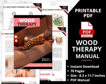 Podręcznik terapii drewnem, Narzędzia do terapii drewnem, Samouczek drenażu limfatycznego, Techniki terapii drewnem, Cellulit, Konturowanie ciała, Zabiegi kosmetyczne
