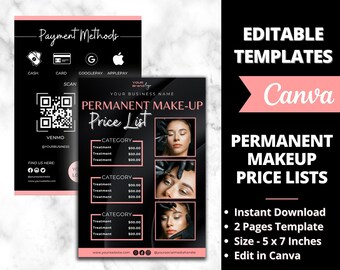 Permanent Makeup Price Lists, Hair Nail Makeup Salon, PMU Artist, PMU Instagram Post, Lip Blush, Brow Tattoo, Microblading, PMU Beauty Brand
