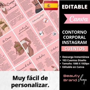 Plantillas De Historias De Instagram De Contorno Corporal, Historias De Instagram De Escultura Corporal, Cavitación De Grasa, Historia De IG