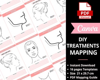 DIY Treatments Mapping, Treatment Manual, Mapping Records, Procedure Records, Body Treatment Mapping Training Manuals, PDF Training Guide