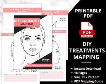 DIY Mapping Tracking, Treatment Manual, Mapping Records, Body Treatment Mapping Training Manuals, PDF Training Guide, DIY Treatments Mapping