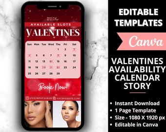 Valentines Flyer Story, DIY Flyer Template Design, Hair Flyer, Booking Flyer, Appointment Flyer,Sale Flyer,Lash Flyer,Premade Editable Flyer
