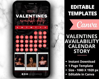 Valentines Flyer Story, DIY Flyer Template Design, Hair Flyer, Booking Flyer, Appointment Flyer,Sale Flyer,Lash Flyer,Premade Editable Flyer