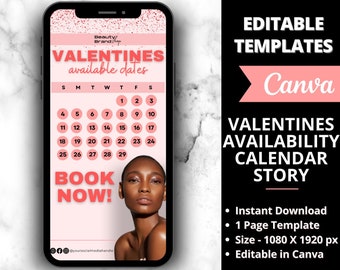 Valentines Flyer Story, DIY Flyer Template Design, Hair Flyer, Booking Flyer, Appointment Flyer,Sale Flyer,Lash Flyer,Premade Editable Flyer