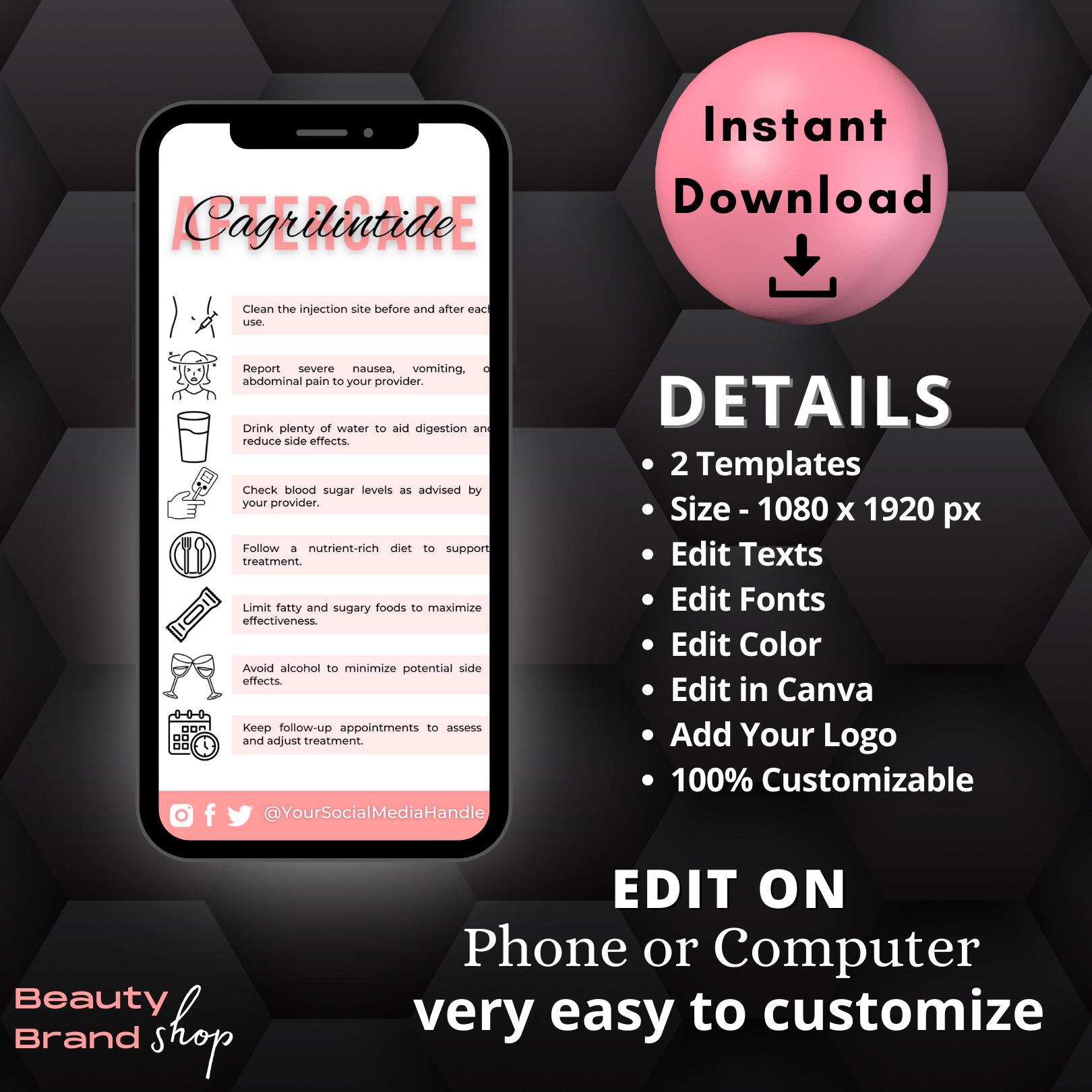 IG Story-cagrilintide Pre- and Aftercare, Weight Loss Business Post, Fat  Loss Injection Story, Obesity & Type 2 Diabetes Treatment Care Post - Etsy  Israel