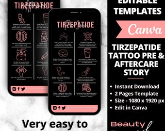 Historia de cuidados previos y posteriores a la aplicación de Tirzepa-tide, historia de cuidados de la inyección para bajar de peso, inyección compuesta de Tirzepa-tide, historia de IG sobre la inyección para bajar de peso