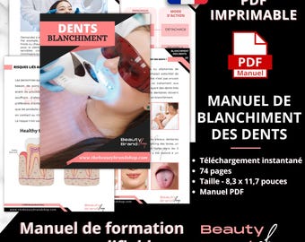 Manuale PDF sullo sbiancamento dei denti - VERSIONE FRANCESE, Attività di sbiancamento dei denti, Trattamenti per lo sbiancamento dei denti, Manuale delle guide per la cura successiva allo sbiancamento dei denti