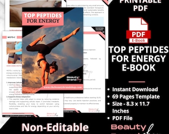 Los mejores péptidos para obtener energía (libro electrónico), terapia con péptidos (libro electrónico), beneficios de los péptidos, aumento de energía con péptidos (libro electrónico), guía para entusiastas del culturismo (libro electrónico)
