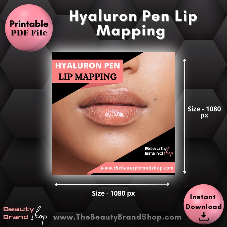Lip Mapping, Hyaluron Pen Lip Mapping, Lip Map, Lip Blush Mapping, Lip ...