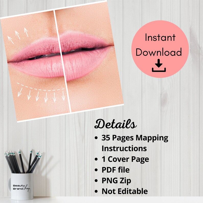 Lip Mapping Hyaluron Pen Lip Mapping Lip Map Lip Blush - Etsy