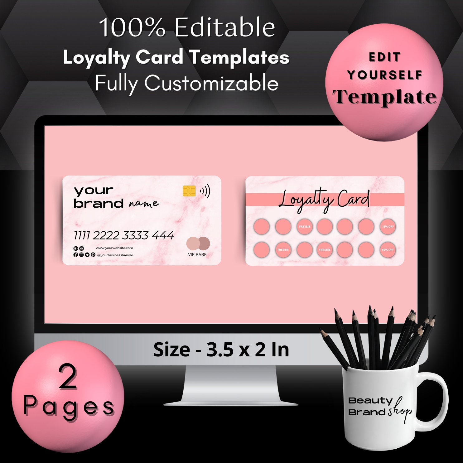 Logo Loyalty Cards for Small Businesses - Printed Loyalty Reward Cards ...