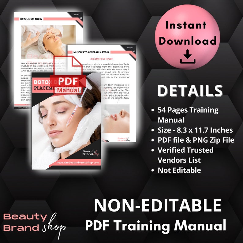 Botox Tutorial Botox Depth and Placement Guide, DIY Botox, Cosmetic Aesthetic Training ...