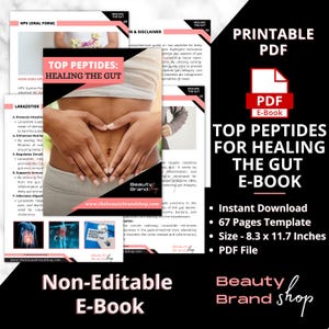 Top Peptides for Healing the Gut e-Book, Gut Health Guides, Peptide Therapy for Gut Health, Peptide Reference Sheet e-Book, Peptide Benefits