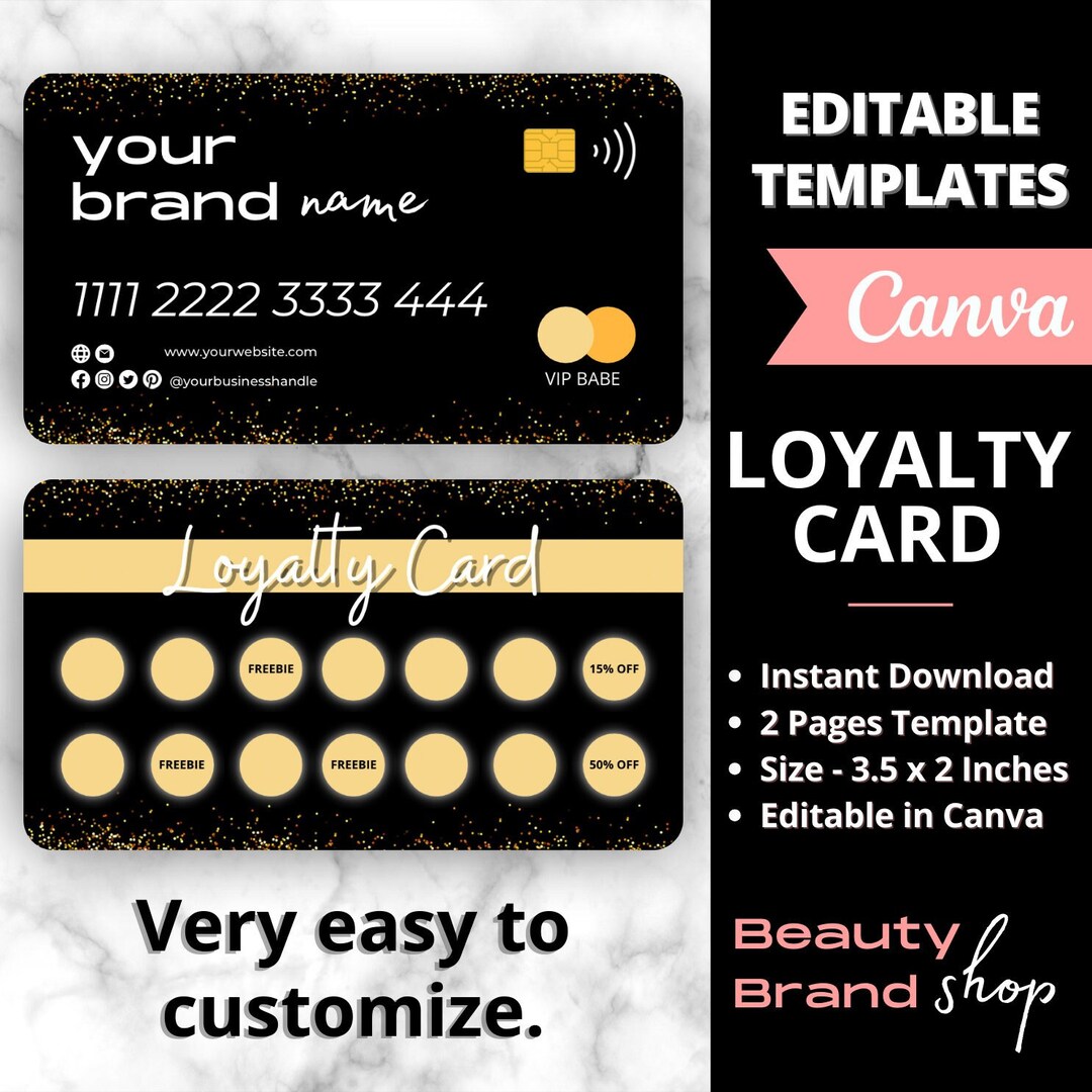 Logo Loyalty Cards for Small Businesses - Printed Loyalty Reward Cards ...