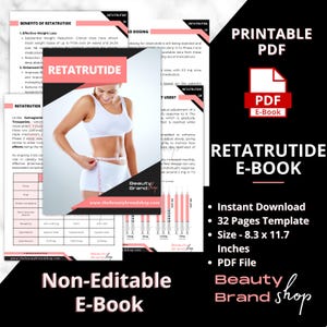 Retatrutide E-Book, Retatrutide for Obesity, Retatrutide Therapy, Retatrutide trifold, Weight management, Marketing brochure, Medical weight loss, Weight loss flyer, Ready to print, Clinic Marketing, Weight Reduction Retatrutide info, Retatrutide PDF