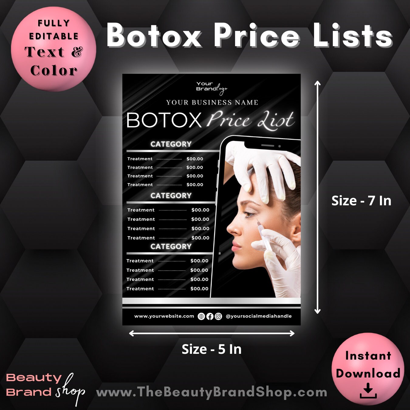 Botox Price List, Digital Botulinum Toxin and Dermal Fillers Pricelist ...