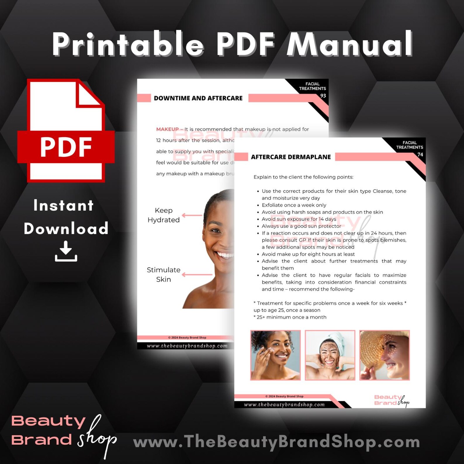Facial Treatments Manual, Facial Skin Treatments Training Manual Guides ...