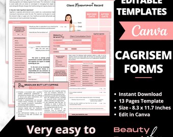 Formularios CagriSem, Formularios de inyección para bajar de peso, Formularios de guía de inyección CagriSem, Inyección para bajar de peso, Formularios de admisión de clientes para dietas de pérdida de peso corporal,