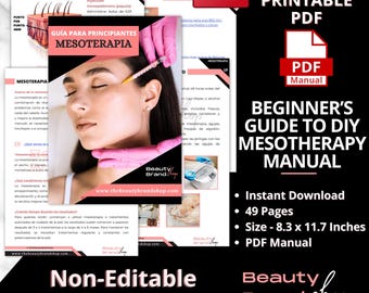 SPANISH - MESOTHERAPY Training Manual, Fat Dissolve Mesotherapy PDF ,  Aesthetic Injection Ebook, Downloadable Medical Mesotherapy Treatment