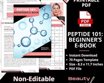 Peptide 101: Beginner&#39;s e-Book, Peptide Therapy e-Book, Peptide Benefits, Peptide Weight Loss Guide, Guidelines for Bodybuilding Enthusiasts