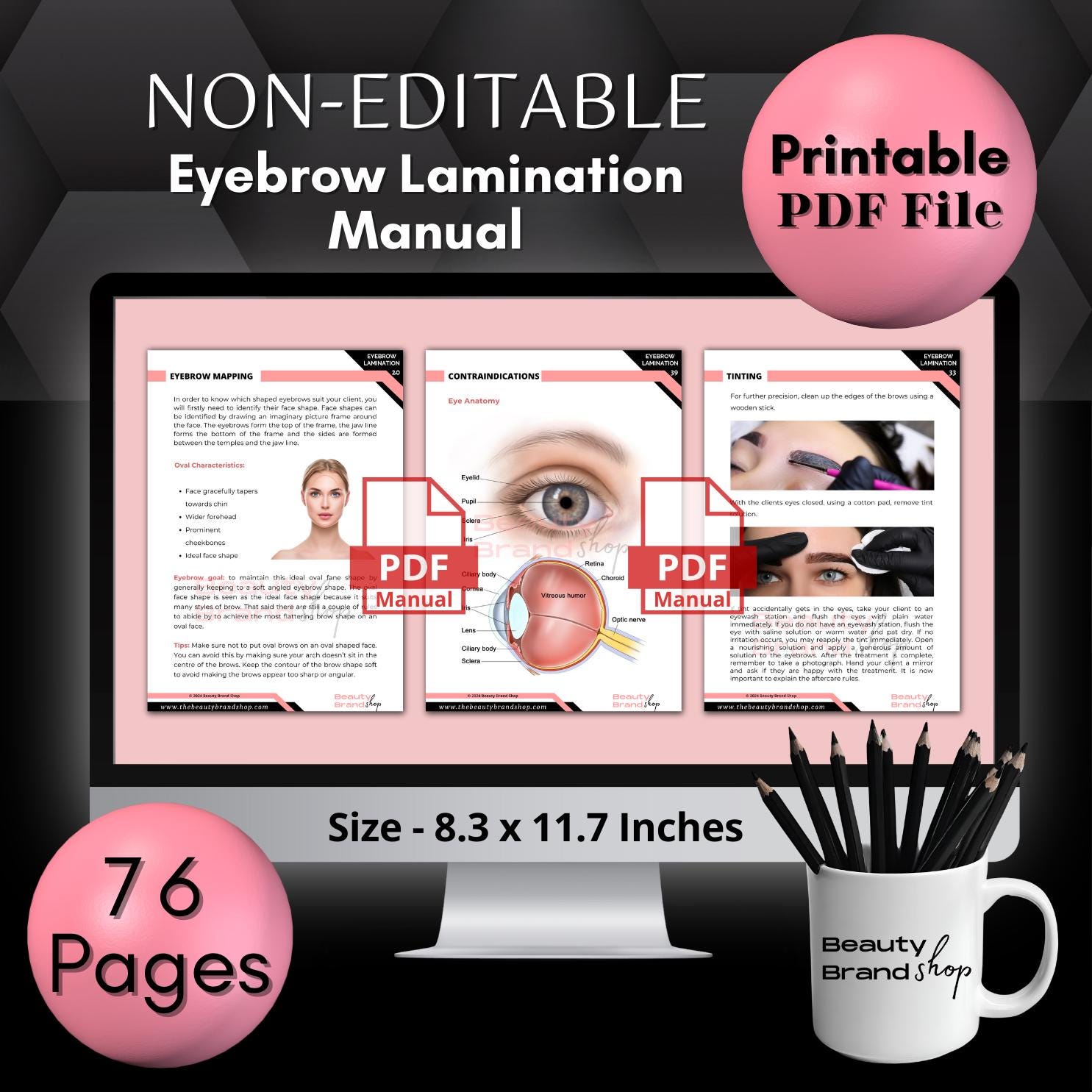 Eyebrow Lamination Manual, Brow Lifting Manual, Eyebrow Lamination ...