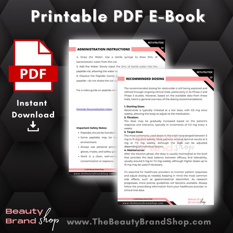 Retatrutide E-Book, Benefits of Retatrutide E-Book, Retatrutide Guidelines, Weight Loss E-Book, Retatrutide for Obesity, Retatrutide Therapy image 5