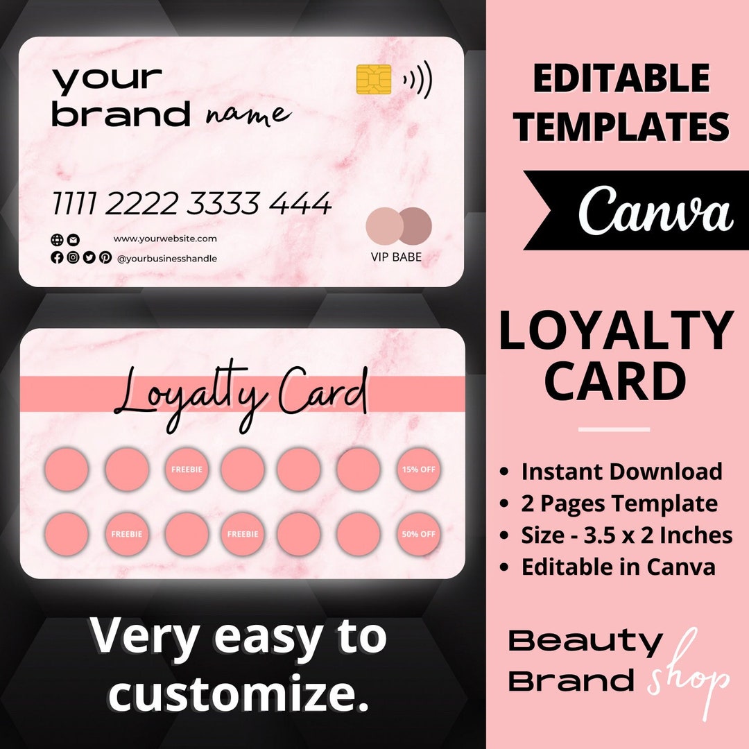 Logo Loyalty Cards for Small Businesses - Printed Loyalty Reward Cards ...