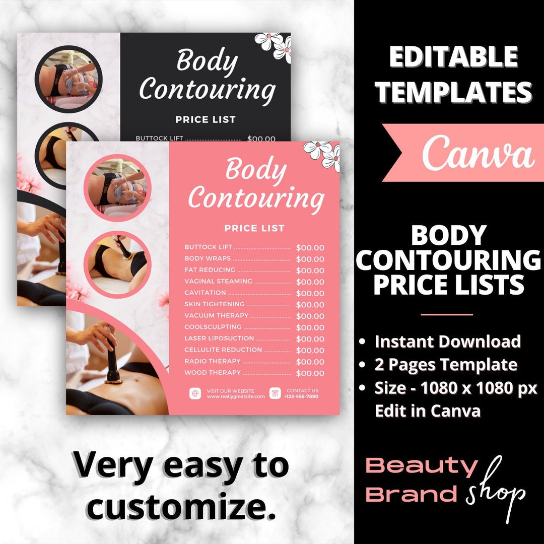 Body Contouring Pricelist, Body Sculpting, Facial Skin Tightening