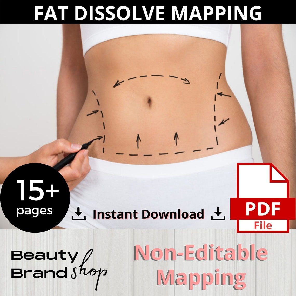Fat Dissolve Mapping Fat Dissolving Mapping Fat Mapping - Etsy