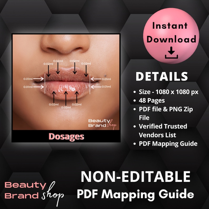 Lip Mapping, Hyaluron Pen Lip Mapping, Lip Map, Lip Blush Mapping, Lip ...