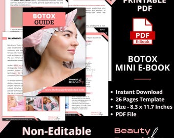 Botox-Leitfaden, Kosmetischer Ästhetik-Schulungskurs, Botulinumtoxine, Nicht bearbeitbares Übungsbuch, Beauty-Handbuch für Anfänger, Verifizierte Verkäufer