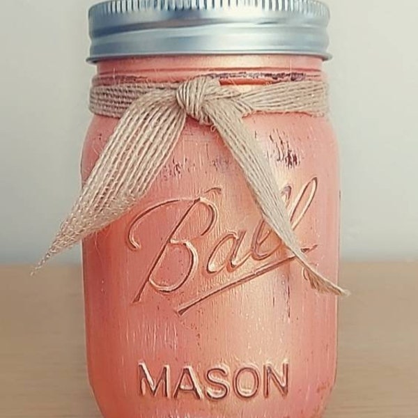 Rose Gold Mason Jars Etsy