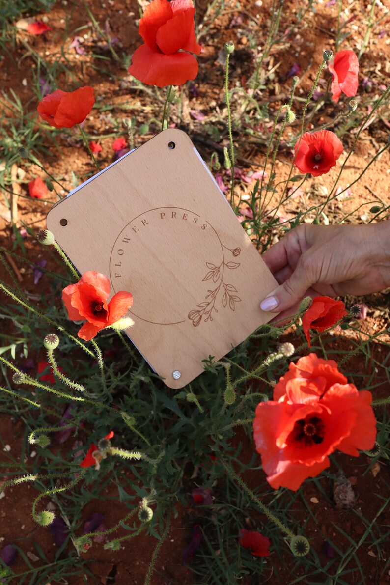 Personalized Flower Plants Press Kit Flower Press Nature Etsy