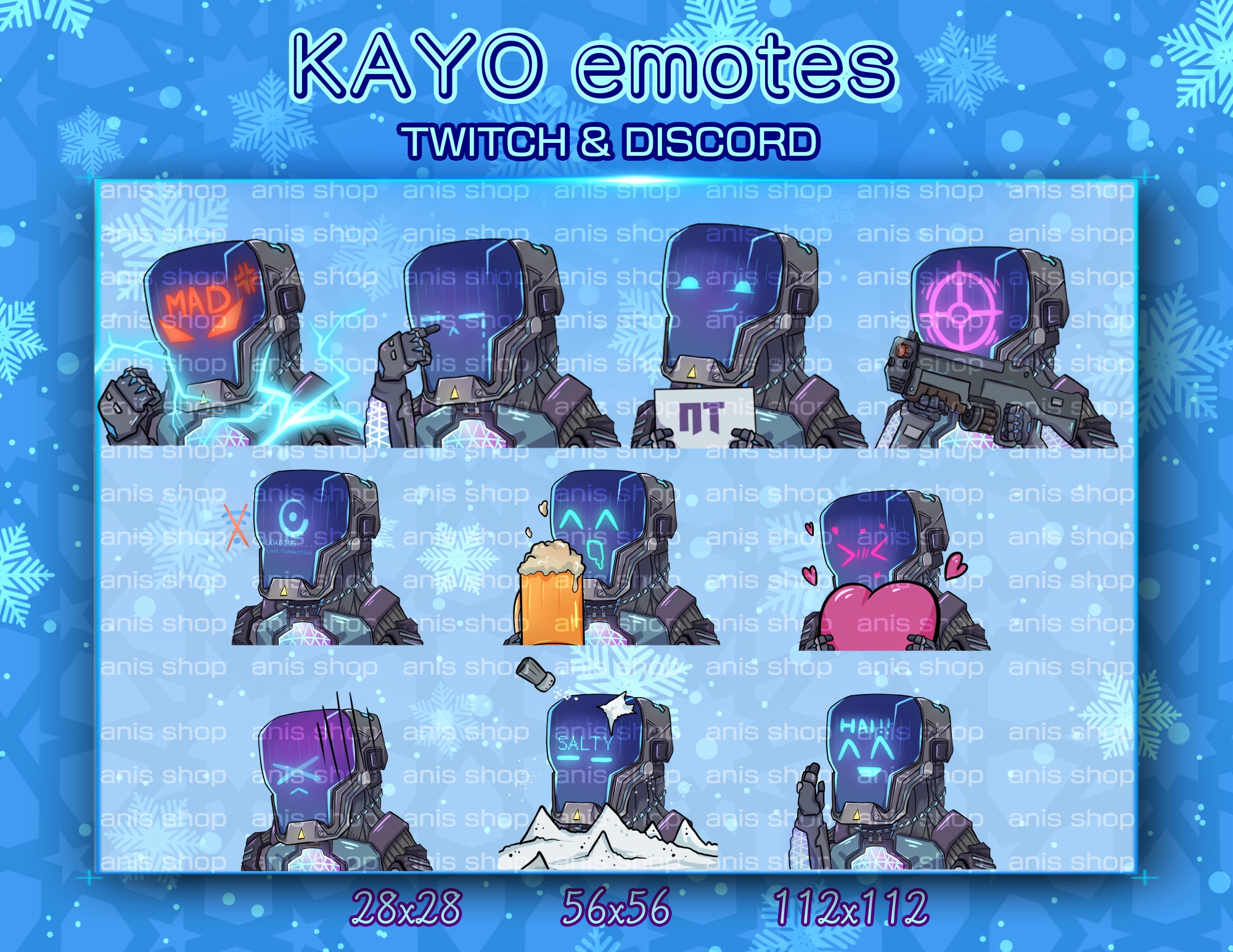Valorant Kayo Emotes/ Valorant Kayo Cute/ Valorant Kayochibi