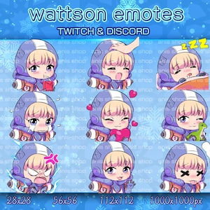 Apex Legends wattson emotes/ Apex Legends wattson  cute/ Apex Legends Lifeline  chibi/ emotes twitch/ emotes chibi/ emotes bundle