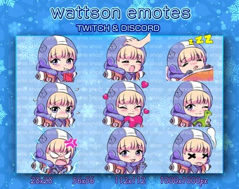 Apex Legends wattson emotes/ Apex Legends wattson  cute/ Apex Legends Lifeline  chibi/ emotes twitch/ emotes chibi/ emotes bundle