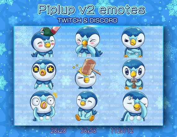 Piplup Emotes/ Piplupchibi/ Emotes Discord/ Emotes - Etsy